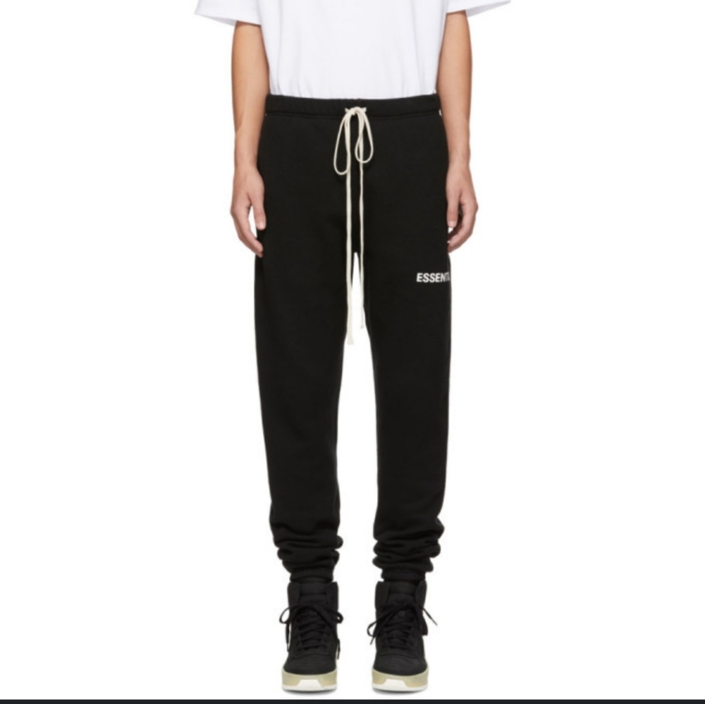 FOG Essentials Black Graphic Sweatpants Joggers XS